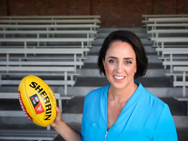 Nicole Livingstone after being named as the head of the AFLW. Picture: Nicole Cleary