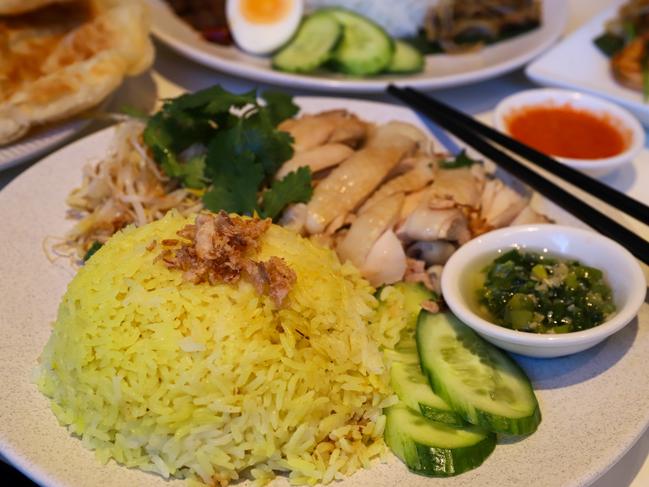 Hainanese chicken at Into Laksa. Picture: Jenifer Jagielski