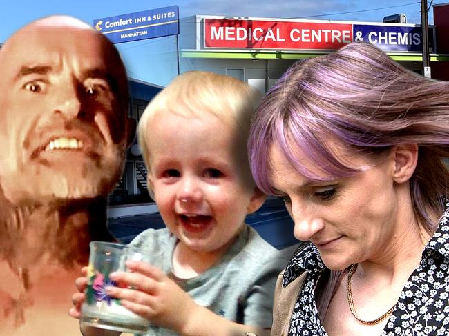 Criminal neglect co-accused Rodney David Clough and Emma Jade Short with alleged victims, Little Jimmy.