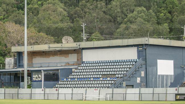 Demolition starts on the Kirra Sports Club. Picture: Glenn Campbell