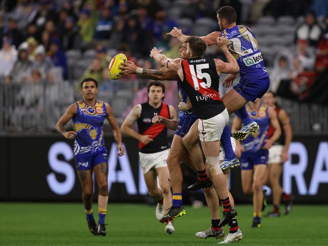 Essendon’s trip to Perth to play West Coast last night will most likely be an extended one. Picture: Getty Images