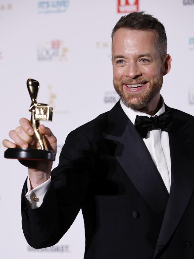 Nine’s Hamish Blake won the Gold Logie this year. Picture: Josh Woning