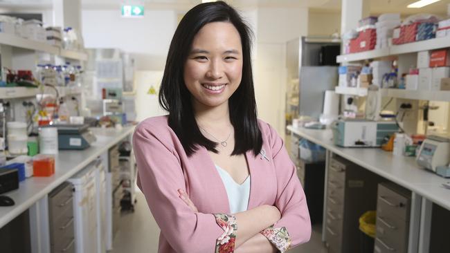 Ovarian cancer researcher Nicole Yuwono. Picture: Justin Lloyd.