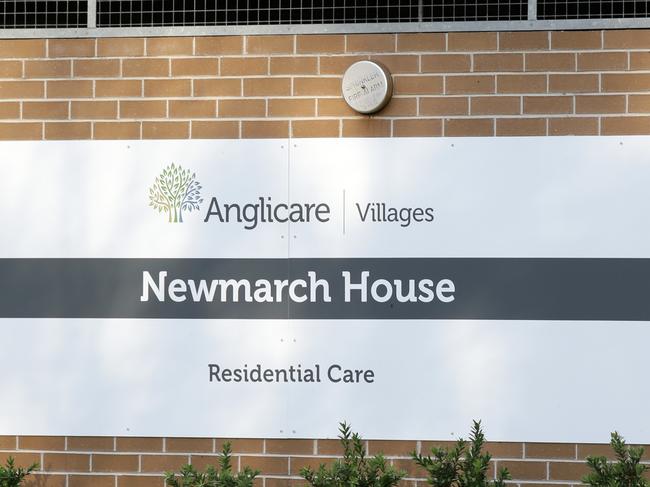 Anglicare Newmarch House a nursing home in Caddens where a nurse went to work for six days while feeling unwell and has since tested positive for coronavirus. Picture: Jonathan Ng