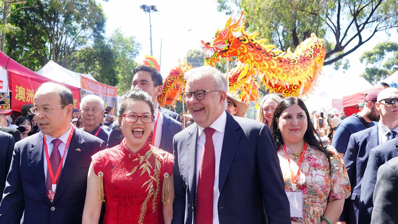 Dutton, Albanese talk China-Australia relations at Lunar New Year in Melbourne