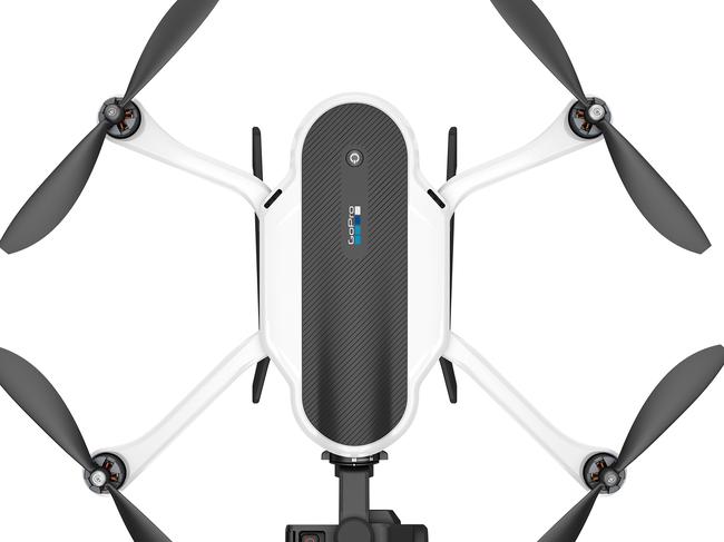 The GoPro Karma drone is compact and foldable, with a 3-axis camera stabiliser.