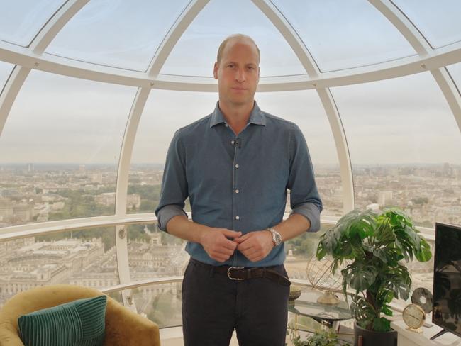 Prince William, Duke of Cambridge at the London Eye, central London. Picture: AFP