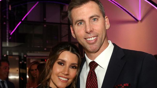 Sharlene and Grant Hackett at the Sport Australia Hall Of Fame Melbourne Celebration at the MCG on Thursday, March 10, 2022.Picture: Hamish Blair