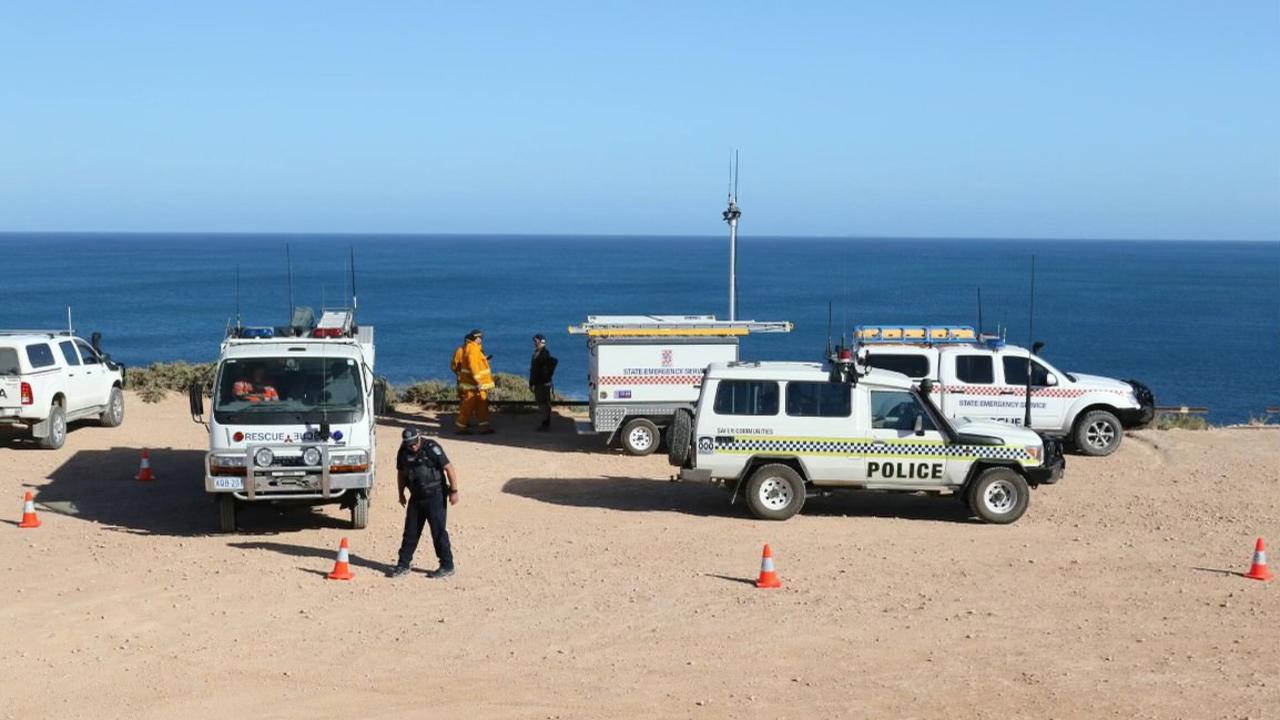 Granite Rock, near Streaky Bay, is a hotspot for great white sharks. Picture: Andrew Brooks/File