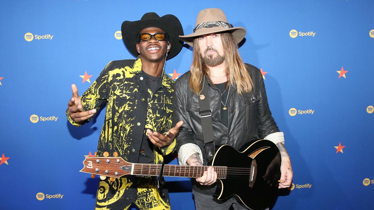 Lil Nas X as he burst to fame, with the Billy Ray Cyrus-featured viral hit Old Town Road. Picture: Getty