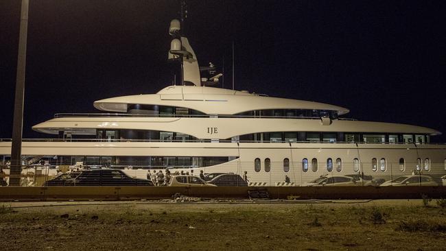 James Packer’s multimillion-dollar yacht, IJE. Picture: Ella Pellegrini