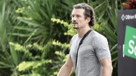 Orlando Bloom visits the gym and markets in Port Douglas.