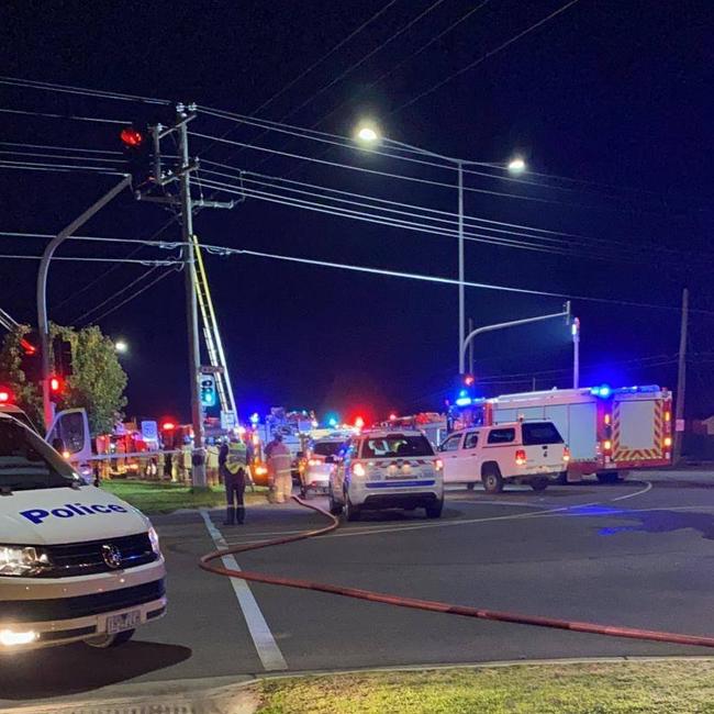 Edgars Rd was blocked off last night.