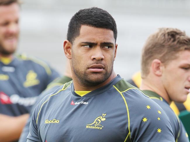 Scott Sio during Wallabies training at Stockland Stadium at Kawana on the Sunshine Coast.