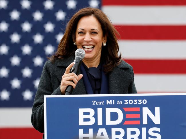 Kamala Harris will be the first female person of colour to hold the US Vice Presidency. Picture: AFP