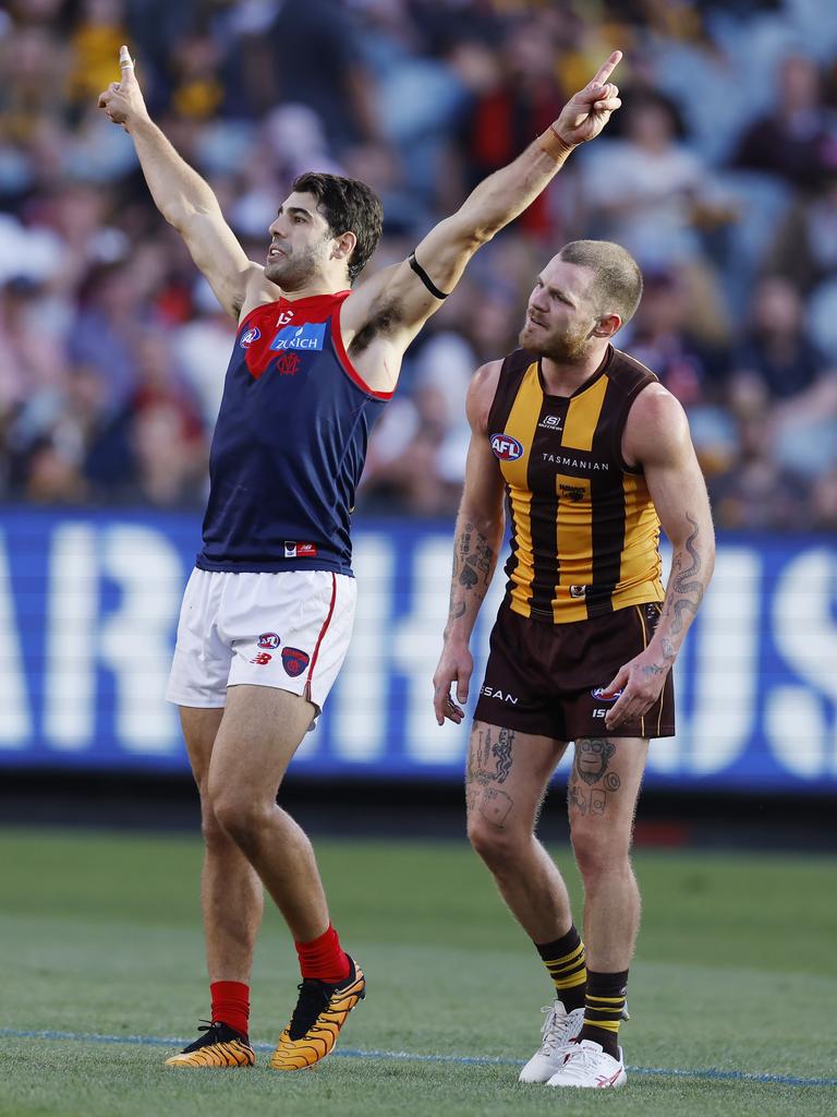 Christian Petracca was the star for Melbourne. Picture: Michael Klein