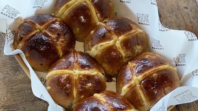 PiOik Bakery’s Hot Cross Buns. Picture: Supplied