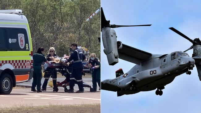 Three US Marines have died after a US Bell Boeing V-22 Osprey crashed on Sunday morning.