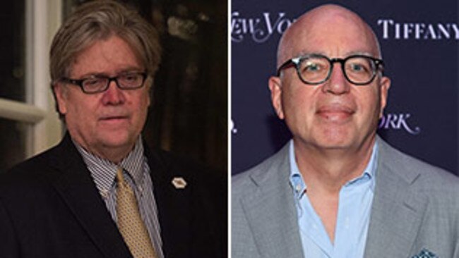 Steve Bannon and Michael Wolff. Picture: Supplied.