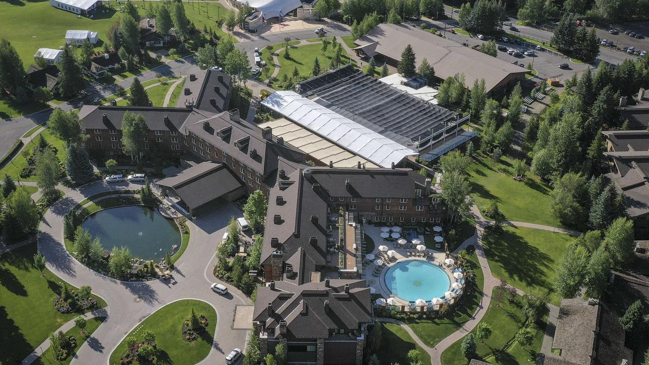 An aerial view of the Sun Valley Resort. Picture: Drew Angerer/Getty Images/AFP