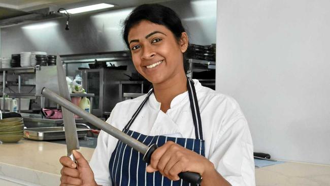 FOLLOWING HER DREAM: Diana Melonika, from Sri Lanka, won an experience to learn to cook from Noosa chef Peter Kuruvita after she won  Supreme Chef , a Sri Lankan version of  MasterChef . Picture: Caitlin Zerafa