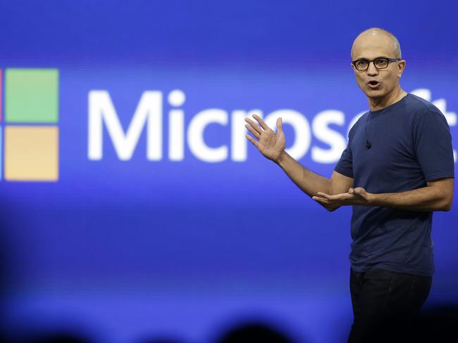 The company is also attempting to build more of it’s own devices around the Windows platform. Pic: AP Eric Risberg.