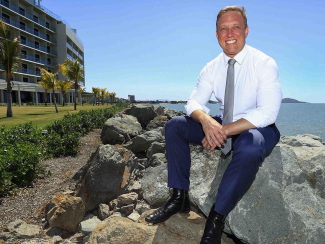 Premier Steven Miles kicks off the election with a visit to ÃThe VilleÃ at Townsville on day 1. Pics Adam Head