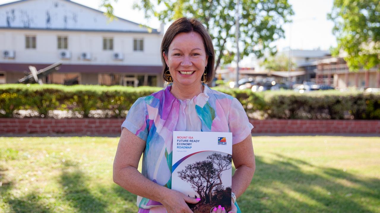Mayor Peta MacRae at the Mount Isa Future Ready Economy road map launch on Friday, February 21, 2025.