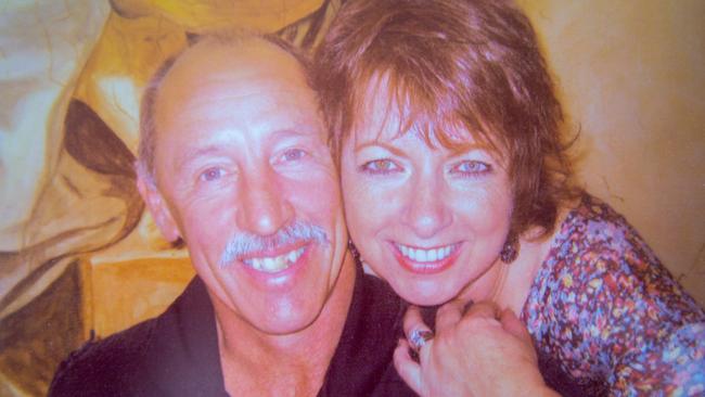 Greg Cook with his wife Pam, who was bitten by a shark at Beachport on Monday. Picture: Supplied