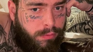 Post Malone denies drug use again amid concerns about his weight loss. Picture: Instagram