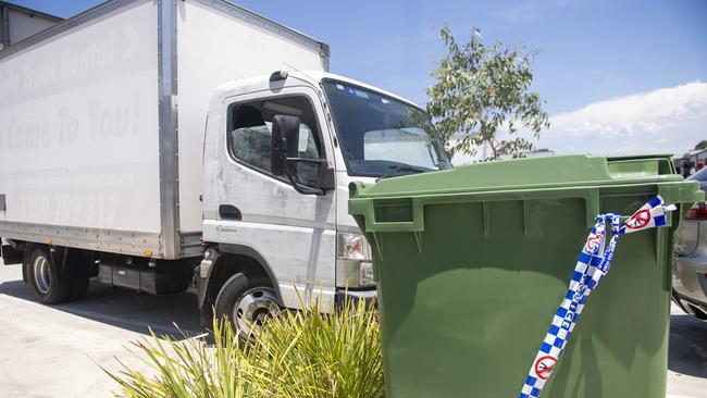 Vans that were allegedly involved in the tobacco theft. Picture: Jeremy Piper