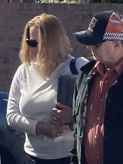 05-11-2024 - Operator of Taz-Zorb Rosemary Gamble (centre) leaving Devonport Magistrates Court in Tasmania. Picture: Matthew Denholm