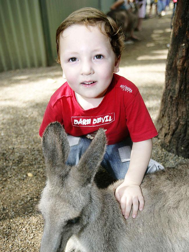 Brent Deak, 2, from Cranebrook, on Australia Day, 2007. Picture: Isabella Lettini