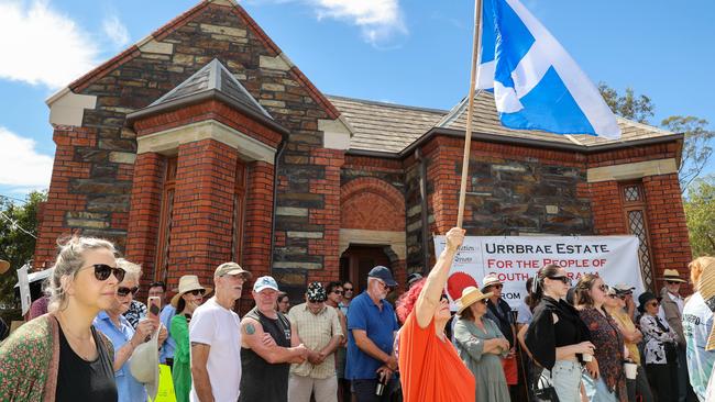 People at the Save Waite Gatehouse protest in January. Picture: Russell Millard