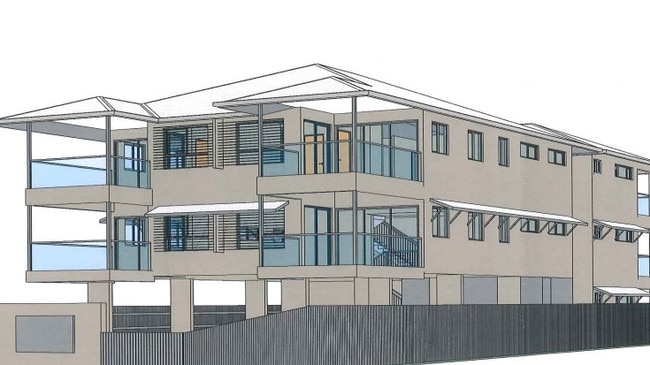 An artist impression for the units planned for 233 Kamerunga Rd in the 2015 development application.