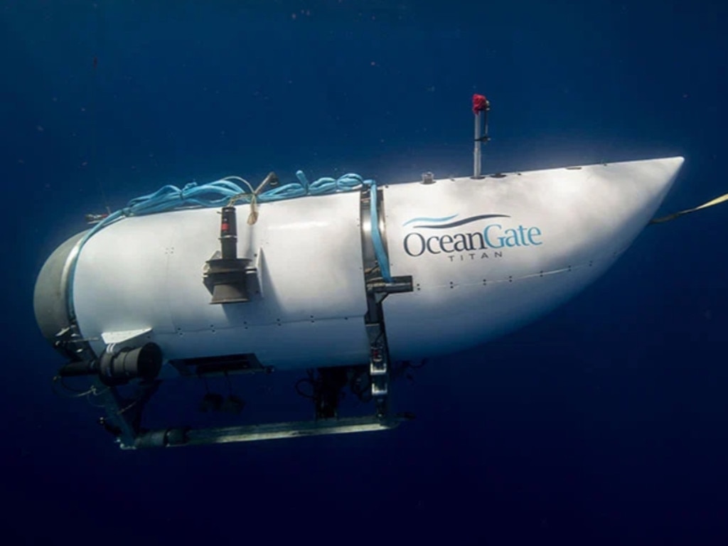 The US Coast Guard have a “tough decision” to switch from a search and rescue mission to a recovery effort, as hopes of finding the Titan sub fade. Picture: OceanGate