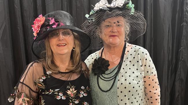 Hope Downing and Donna Elliott at the Carriers Arms Hotel Melbourne Cup luncheon.