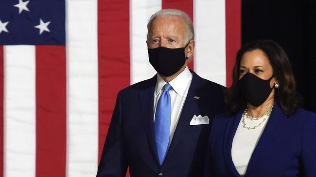 Democratic presidential nominee Joe Biden and his running mate Kamala Harris. Picture: AFP