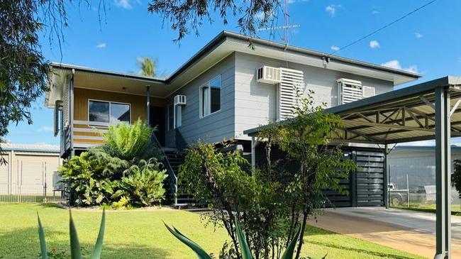 This four-bedroom house at 8 Boyle Dr, Moranbah, is on the market for $465,000.