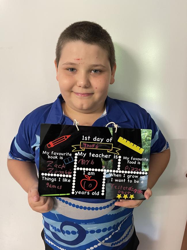 Alexander Prince first day of year 6. Picture: Jennifer Burlsem