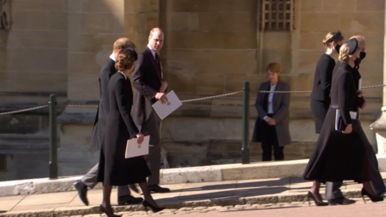 Grieving royals were told to leave after the funeral of Prince Philip due to COVID rules, according to Mike Tindall. Picture: BBC