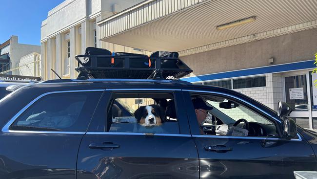 The distinct Jeep Grand Cherokee with roof top luggage racks before it was stolen at the weekend.