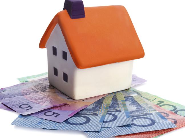 Generic photo of Australian cash with a model house