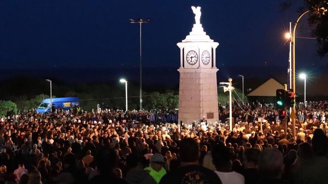 Anzac Day dawn service at Semaphore. Picture: Andrew Williams