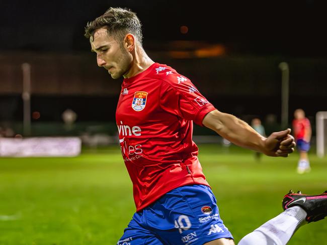 Marko Basic in action for FC Melbourne. Picture: Luke Radziminski