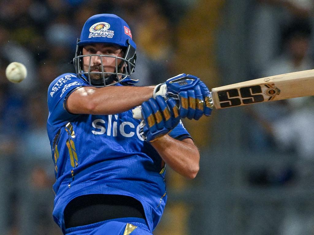 Tim David is one of the biggest hitters at this year’s IPL. Picture: Indranil Mukherjee/AFP