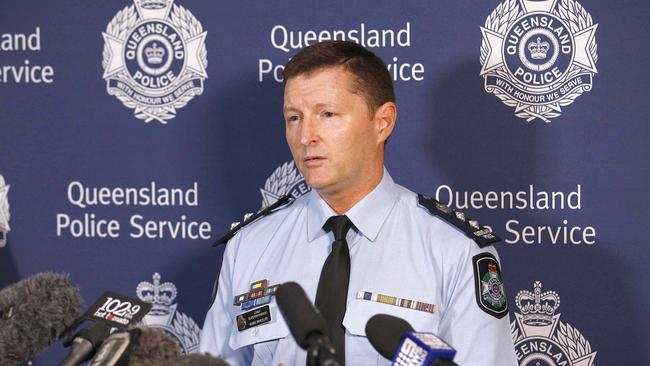 Chief Superintendent Mark Wheeler during a press conference about a wanding trial to be established in Safe Night Precincts. Picture: Tertius Pickard.