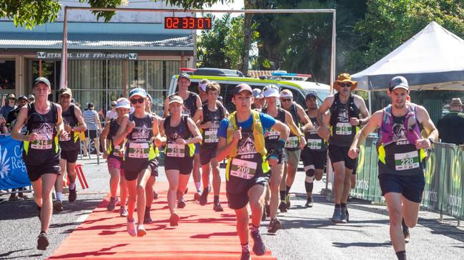 Competitors begin the epic Great Pyramid Race on Saturday, August 6. Picture: Tate Media