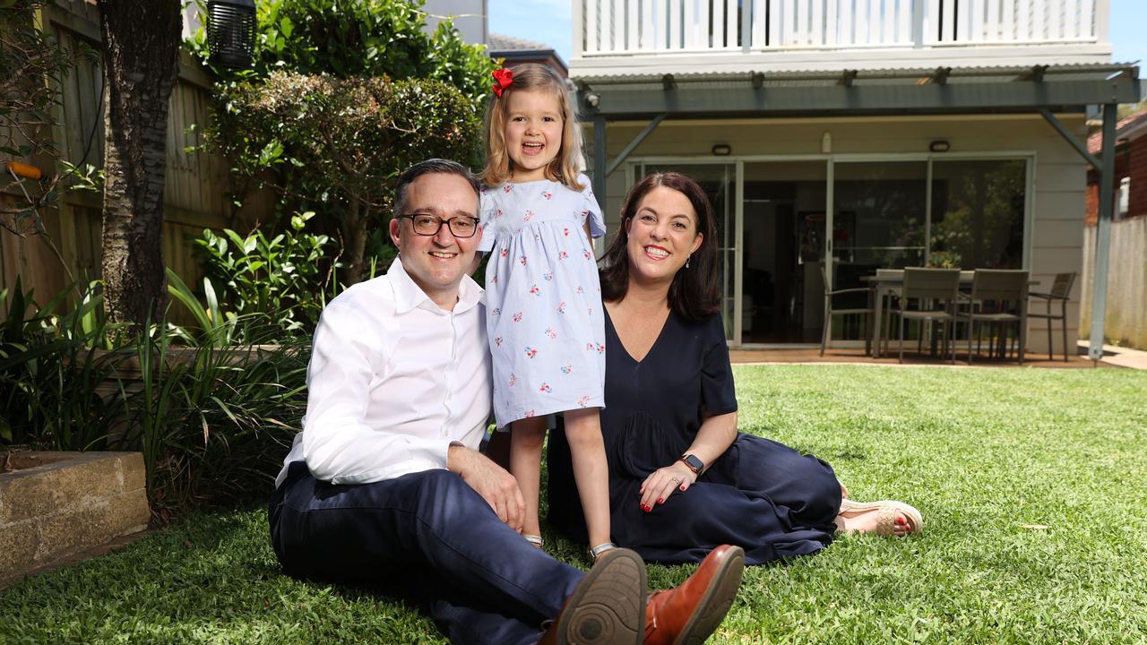 Hugo, Matilda and Seona Donald. Matilda (5) was diagnosed with SMA at 11 months. A $10 test that could tell if a newborn has Spinal Muscular Dystrophy is not offered to all babies. If it is not treated early the child could die before they turn 2. Picture: Richard Dobson