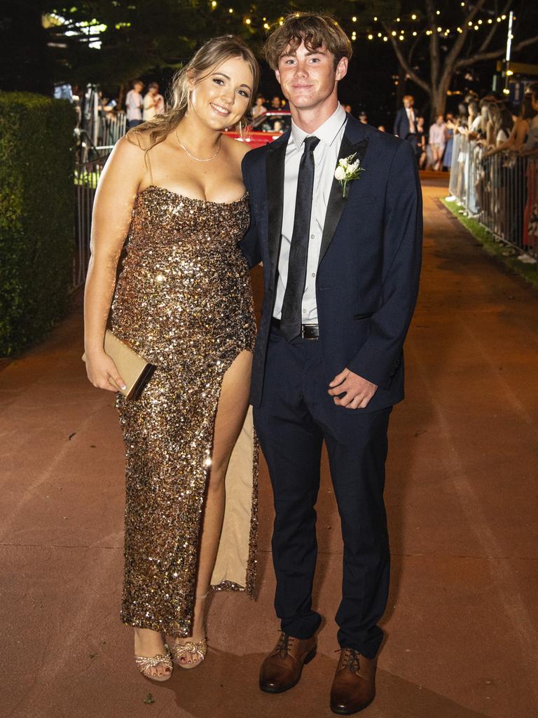 Tait Cameron and partner Sophia Antonio at St Mary's College formal at Picnic Point, Friday, March 24, 2023. Picture: Kevin Farmer